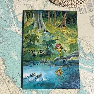 Vintage Marsupilami Jungle Plaqued Hard Board Print